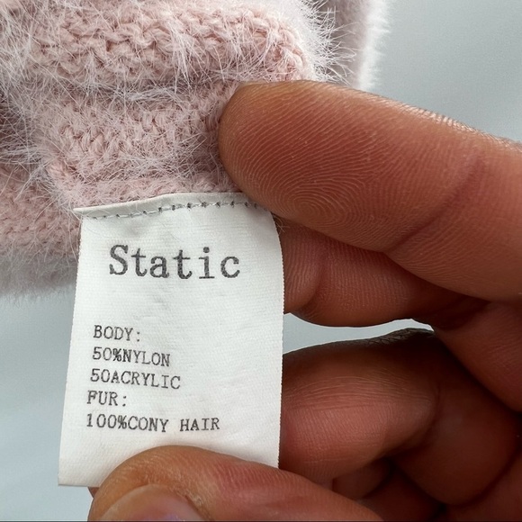 static pink long sleeve sweater blouse top size - Picture 12 of 12